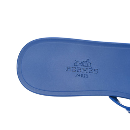 Hermes Rubber Chaine d'Ancre Rivage Sandals 38 Bleu Smalt 5 of 8