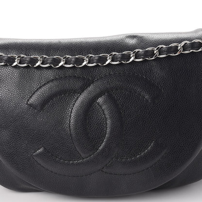 Chanel Caviar Half Moon Large Flap Black 9 of 10