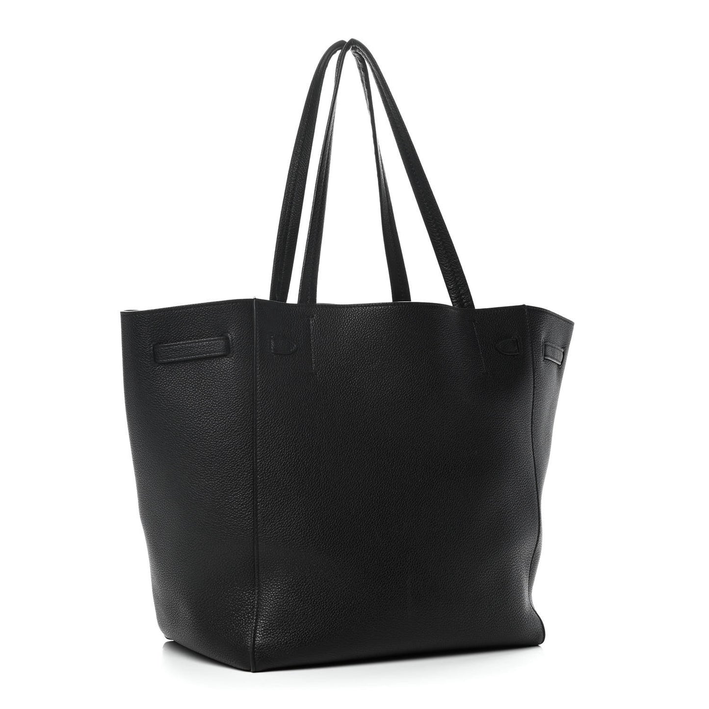 Soft Grained Calfskin Small Belt Cabas Phantom Black
