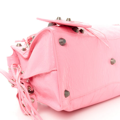 Balenciaga Agneau Arena Neo Cagole City Handbag Sweet Pink 10 of 11