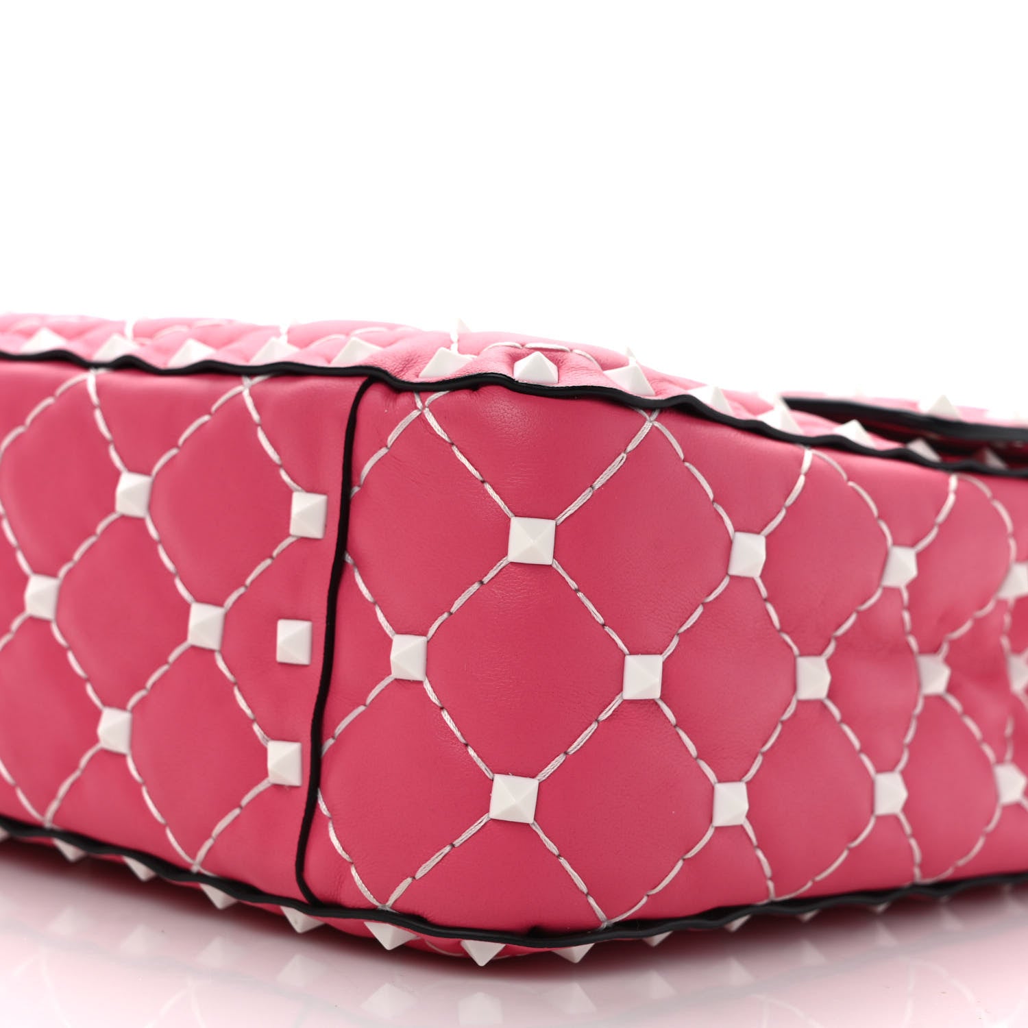 Valentino Garavani Lambskin Medium Free Rockstud Spike Shoulder Bag Shadow Pink 8 of 8