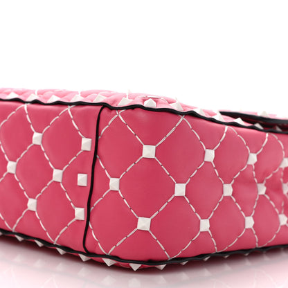 Valentino Garavani Lambskin Medium Free Rockstud Spike Shoulder Bag Shadow Pink 8 of 8