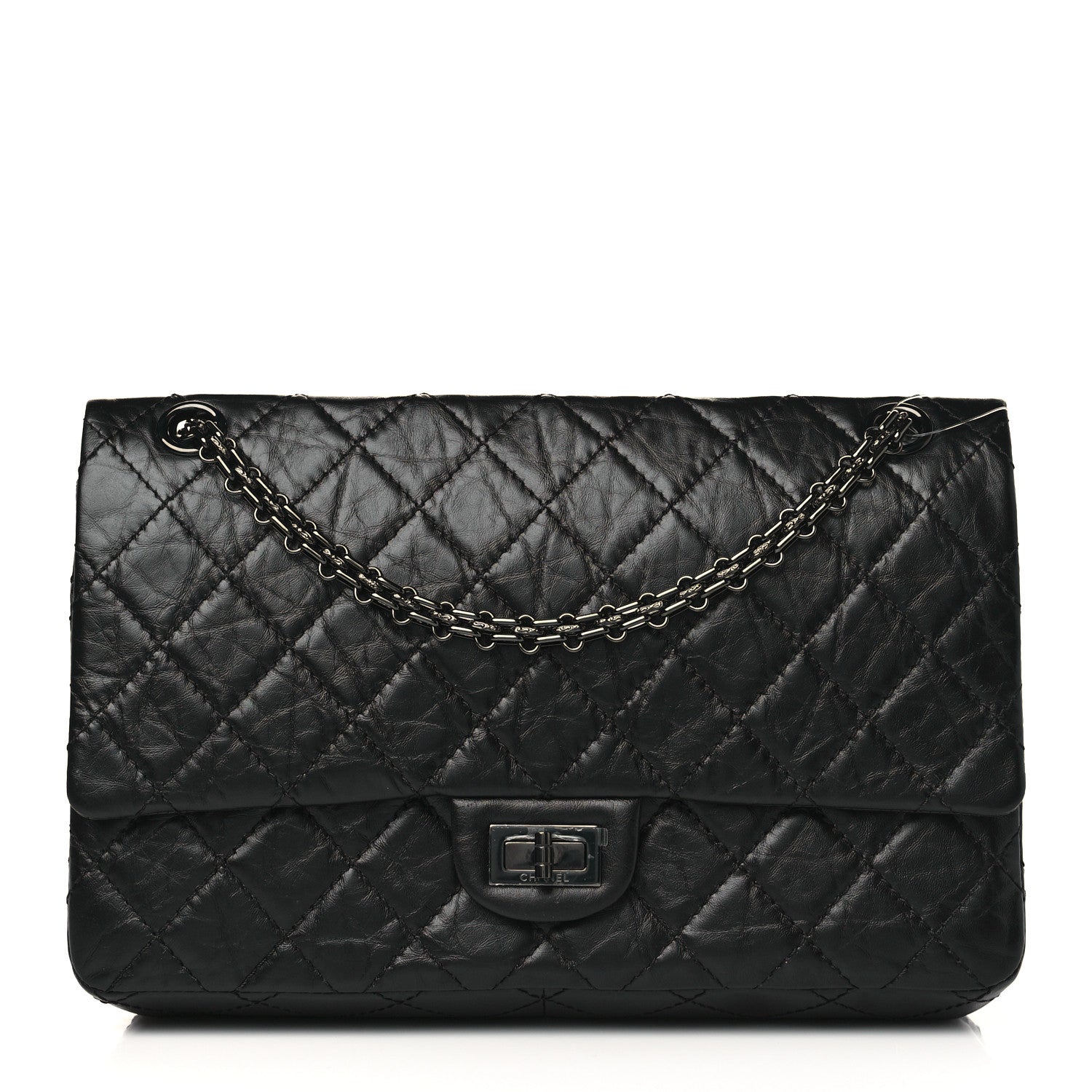 Chanel Aged Calfskin Quilted 2.55 Reissue 226 Flap So Black 1 of 9