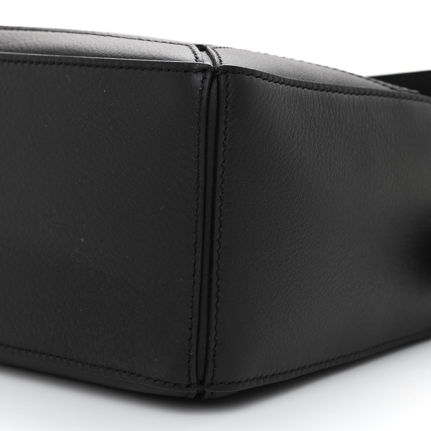 Calfskin Small Puzzle Bag Black
