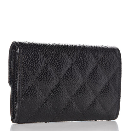 Chanel Caviar Quilted Flap Card Holder Black 3 of 9