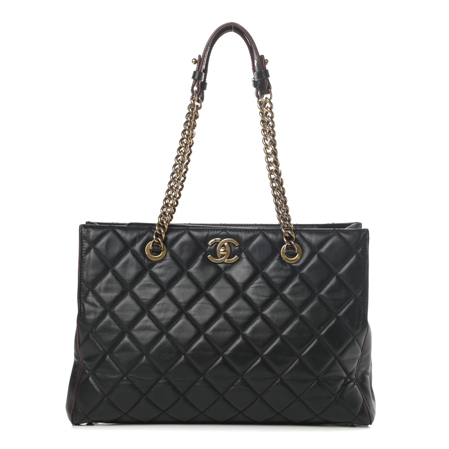 Chanel Calfskin Quilted Large Shopping Tote Black 1 of 20