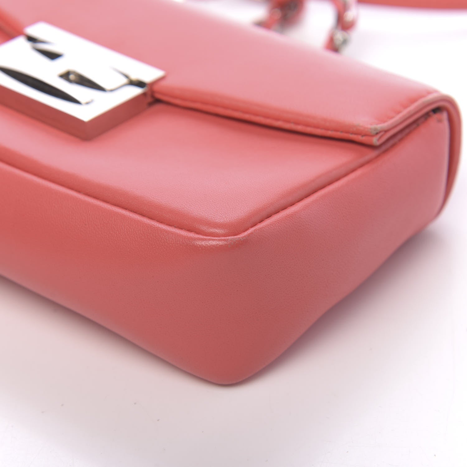 Fendi Nappa Mini Be Baguette Shoulder Bag Rosa Exstasy 6 of 17