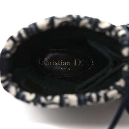 Christian Dior Oblique Nylon D-Venture Boots 35.5 Deep Blue 7 of 8