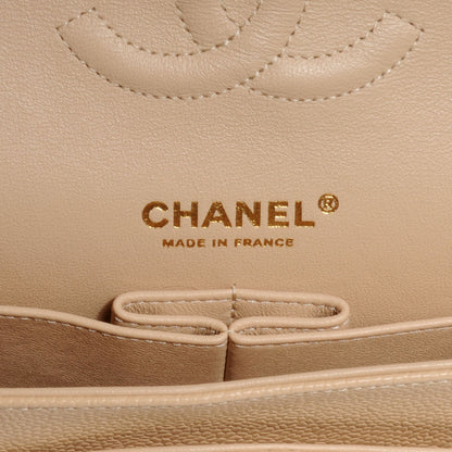 Chanel Caviar Quilted Medium Double Flap Beige 6 of 7
