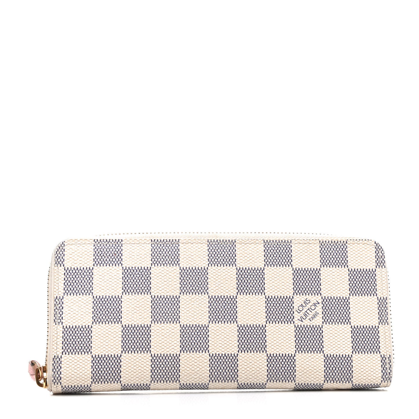 Damier Azur Clemence Wallet Rose Ballerine