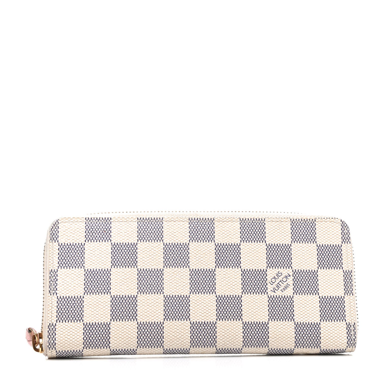 Louis Vuitton Damier Azur Clemence Wallet Rose Ballerine 1 of 8