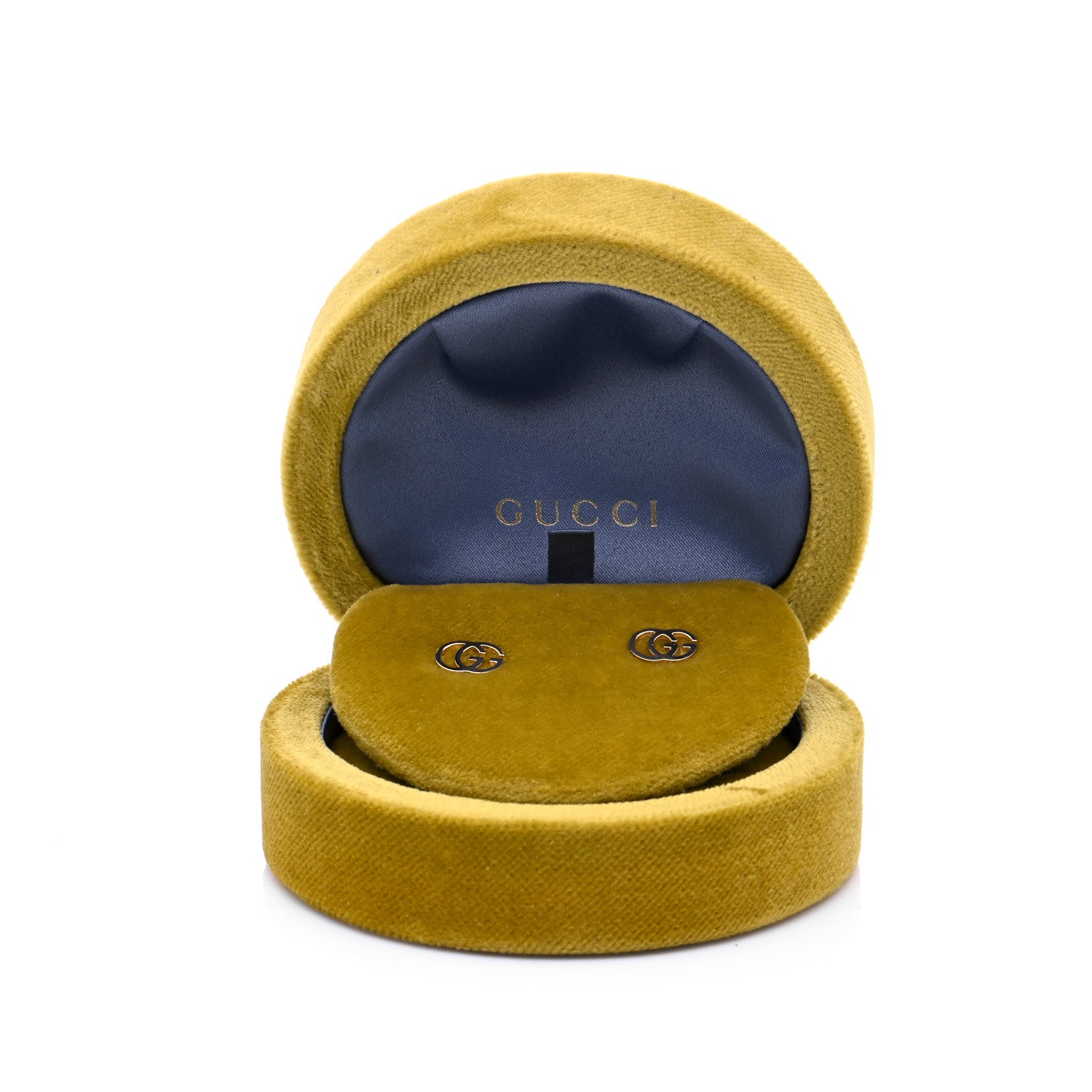 Gucci 18K Yellow Gold GG Tissue Stud Earrings 5 of 5