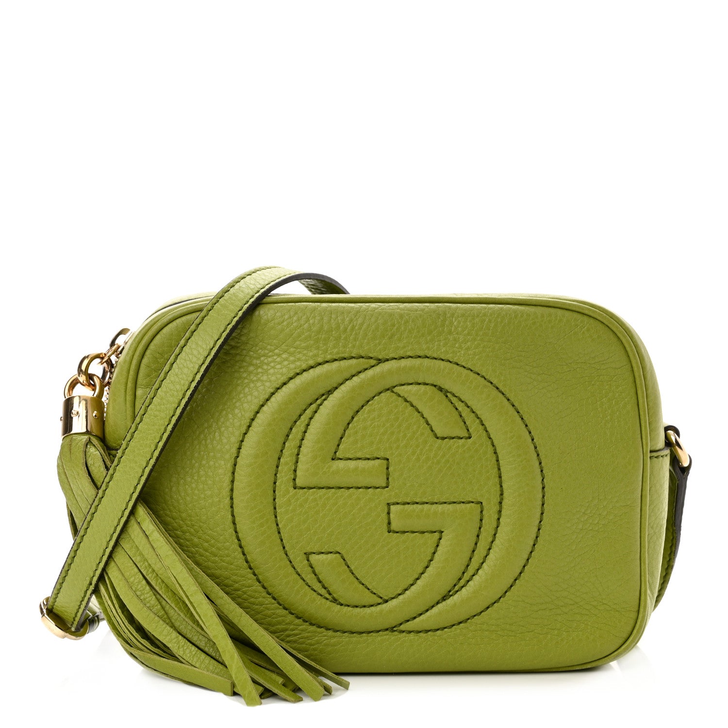 Gucci Pebbled Calfskin Small Soho Disco Bag Green 1 of 10