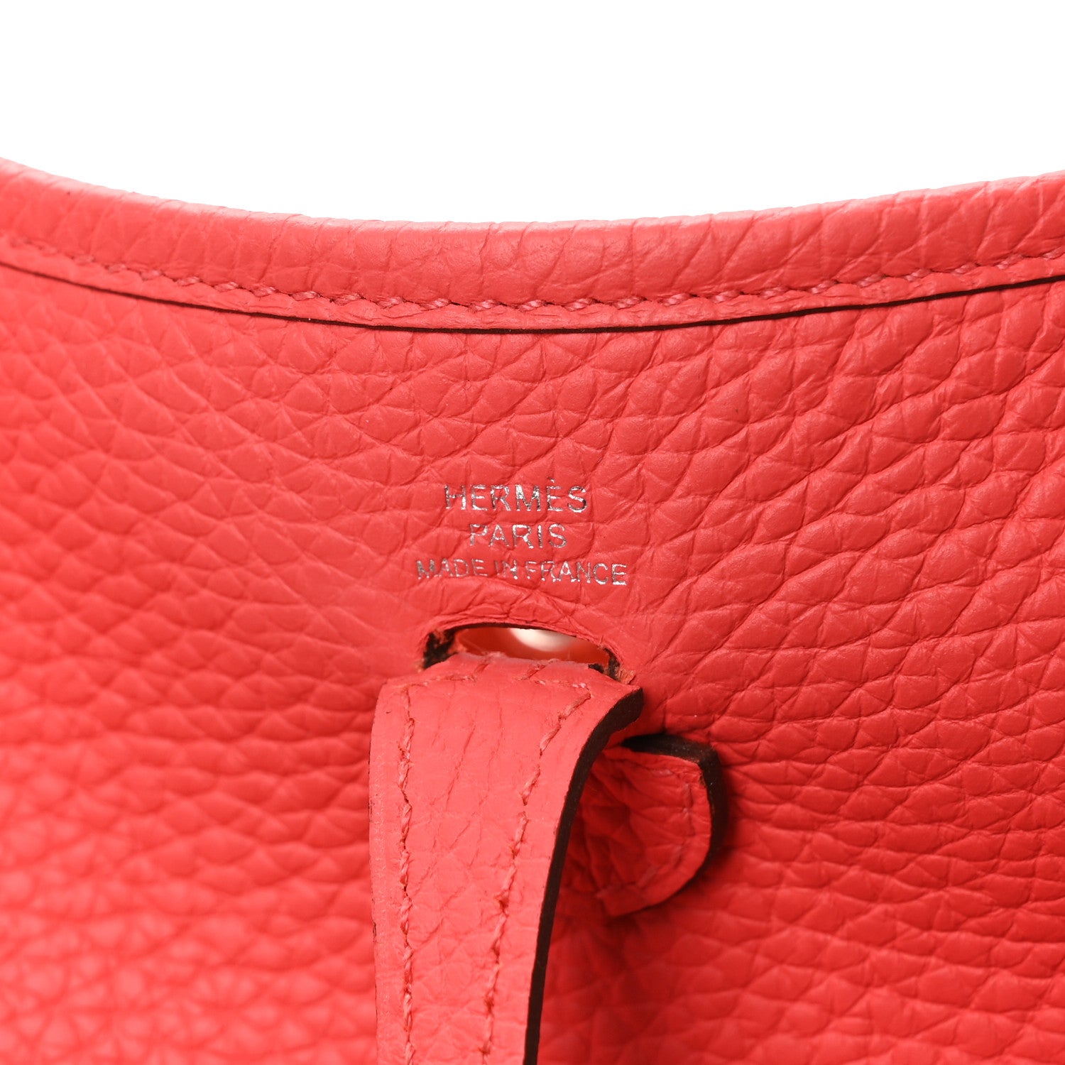 Hermes Taurillon Clemence Evelyne TPM Rouge Pivoine 6 of 12