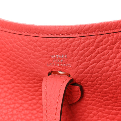 Hermes Taurillon Clemence Evelyne TPM Rouge Pivoine 6 of 12