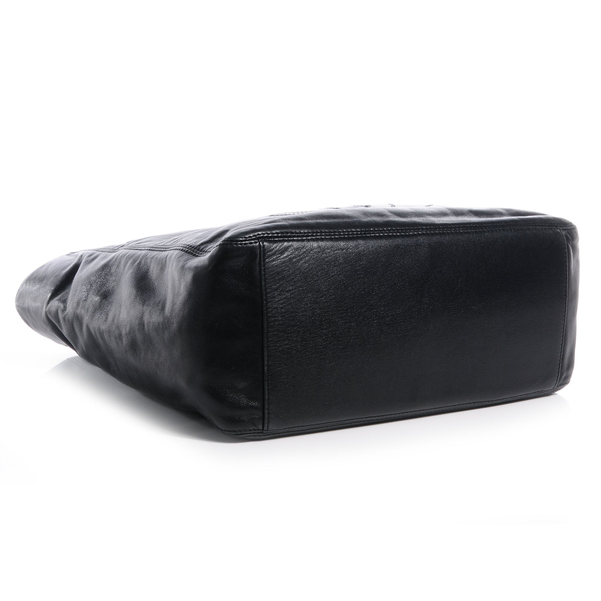 Chanel Lambskin Chain CC Small Tote Black 4 of 7