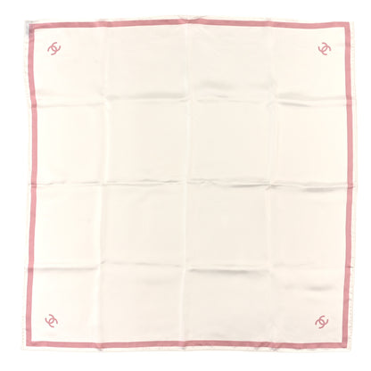 Chanel Silk CC Square Square Ecru Light Pink 1 of 3