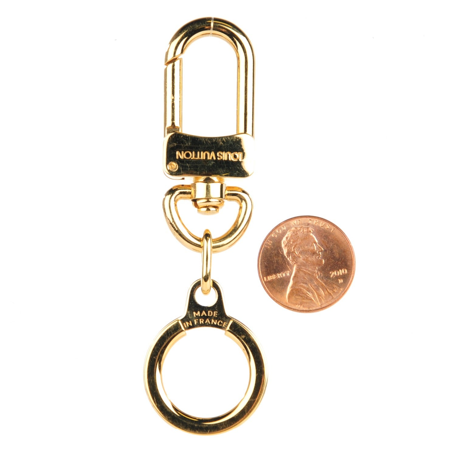 Louis Vuitton Pochette Extender Key Ring Gold 2 of 4