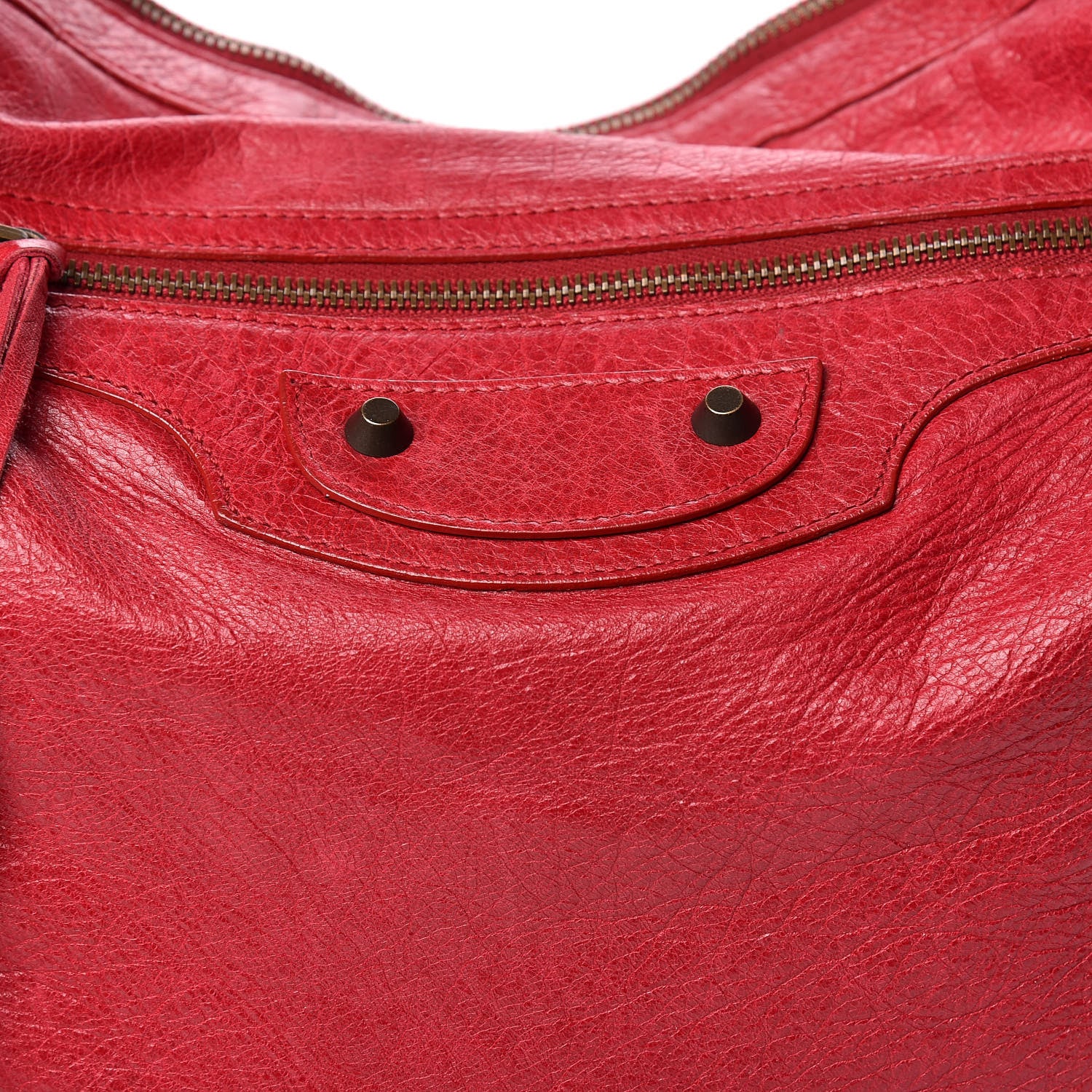 Balenciaga Chevre Classic Hardware Day Hobo Rouge Theatre 8 of 17
