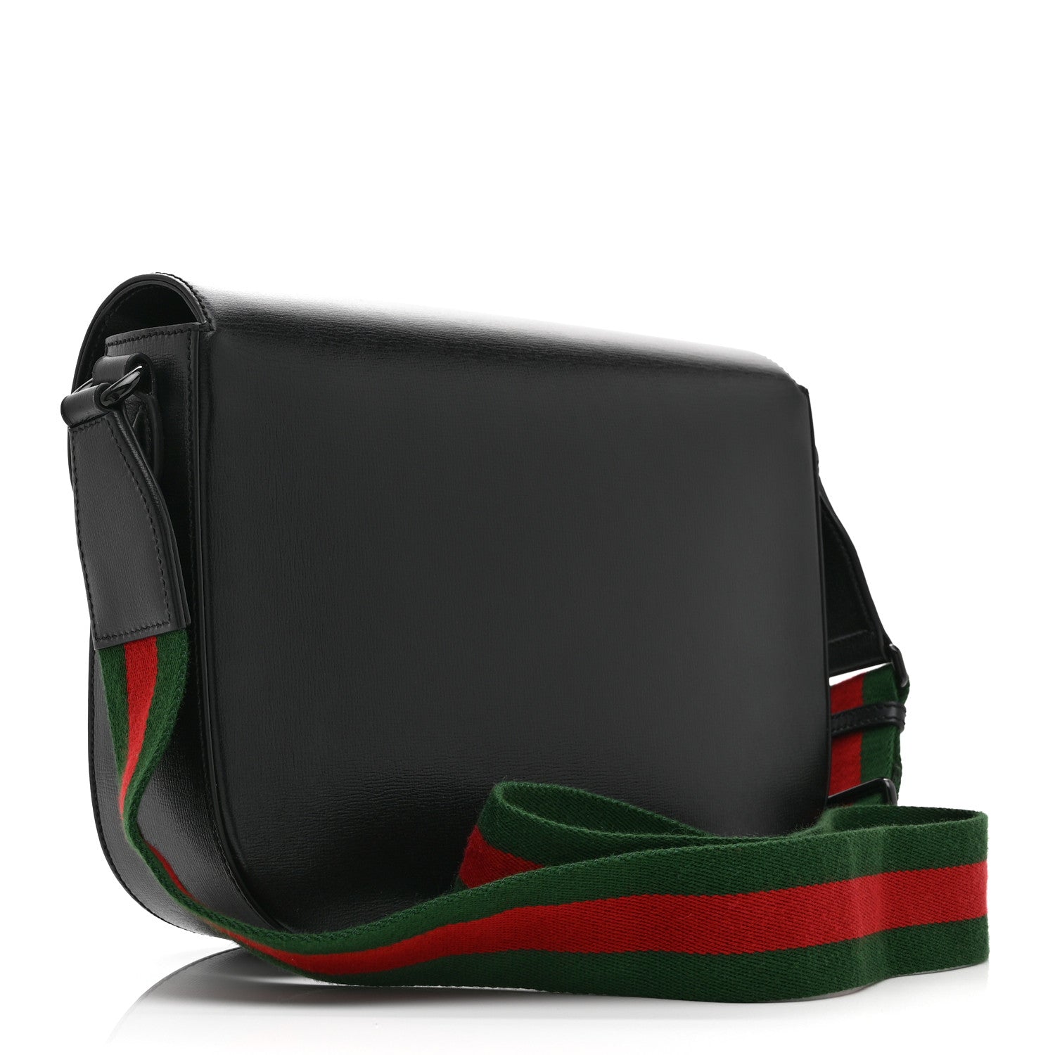 Gucci Azalea Calfskin Web Monochrome Horsebit 1955 Shoulder Bag Black 3 of 10