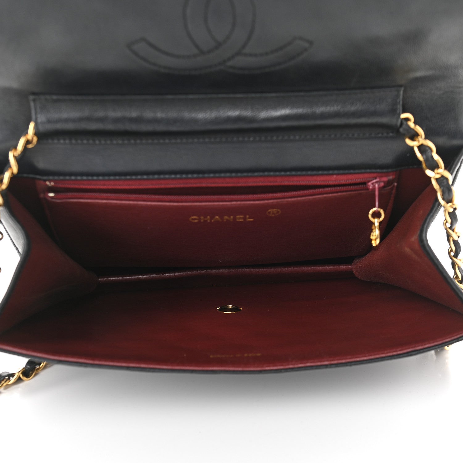 Chanel Lambskin Quilted Medium Single Flap Black 4 of 8
