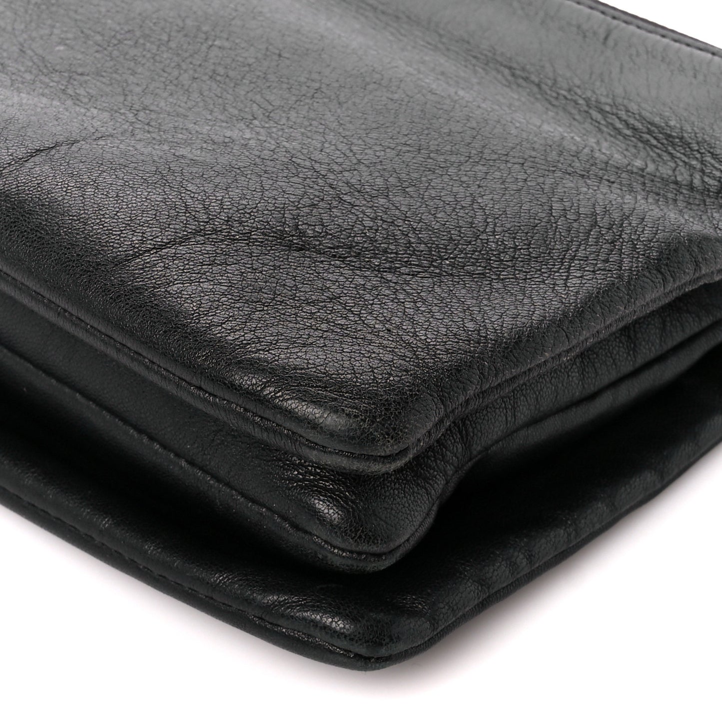 Lambskin Small Trio Crossbody Bag Black
