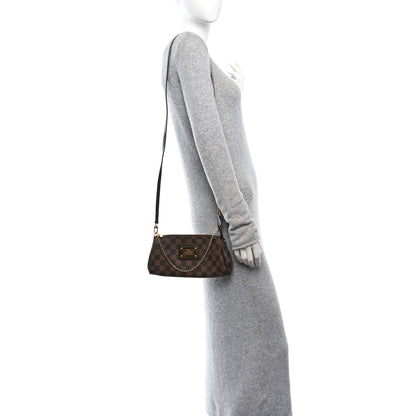 Louis Vuitton Damier Ebene Eva Clutch 2 of 11