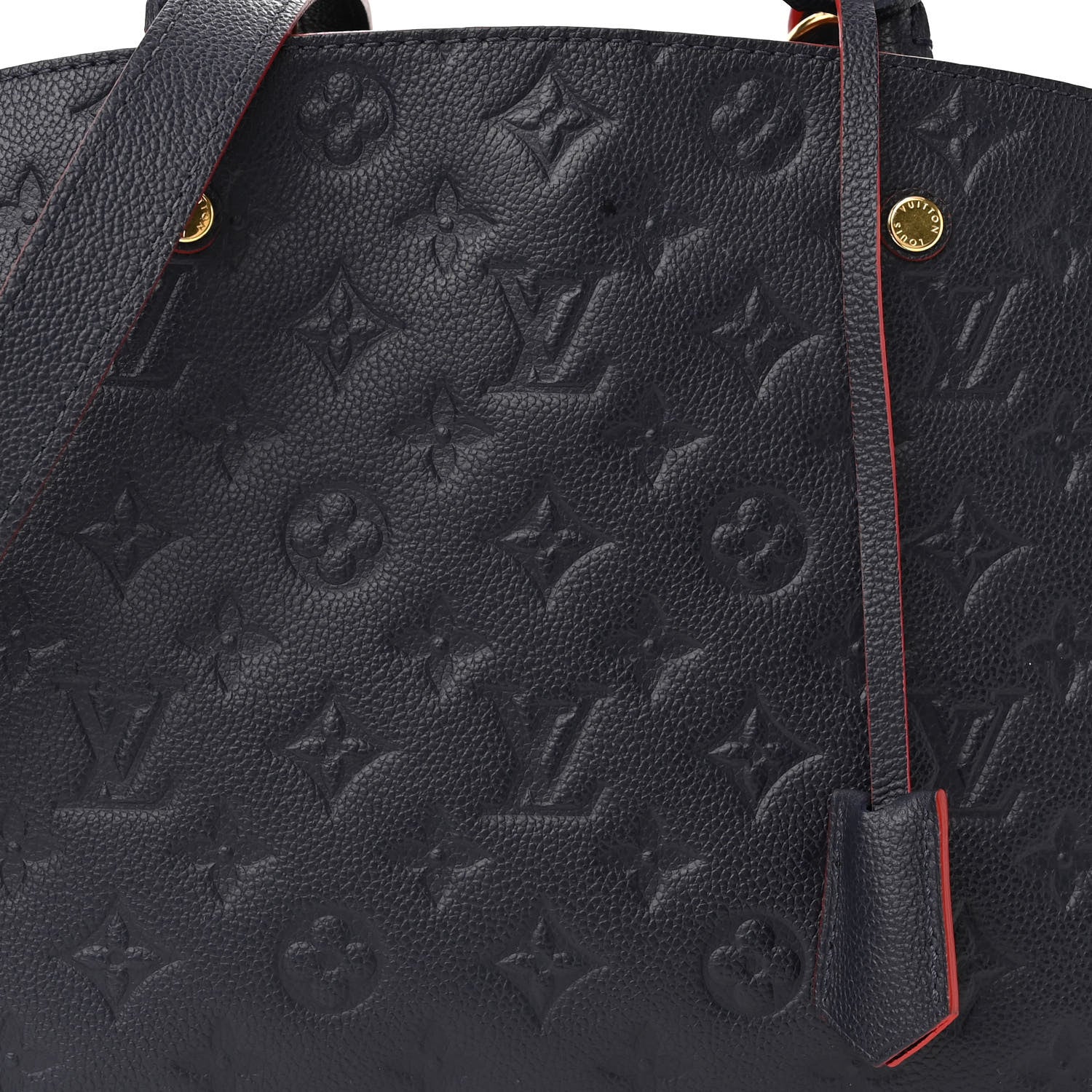 Louis Vuitton Empreinte Montaigne MM Marine Rouge 7 of 9