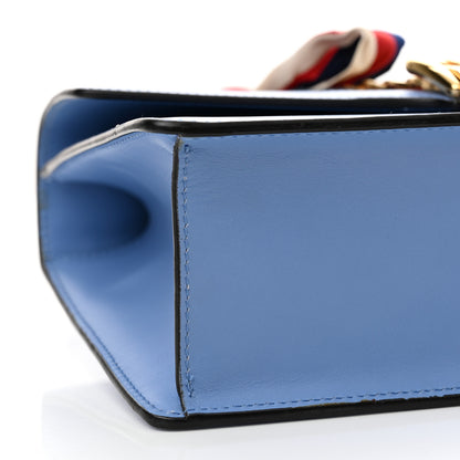 Gucci Calfskin Small Sylvie Shoulder Bag Clear Sky Blue 9 of 14