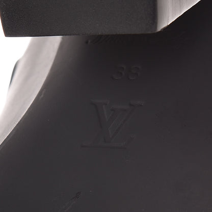 Louis Vuitton Calfskin Patent Monogram Fireball Ankle Boots 38 Black 8 of 10