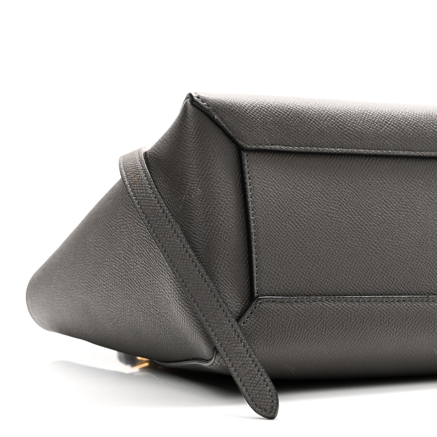 Celine Grained Calfskin Micro Belt Bag Grey 9 of 10
