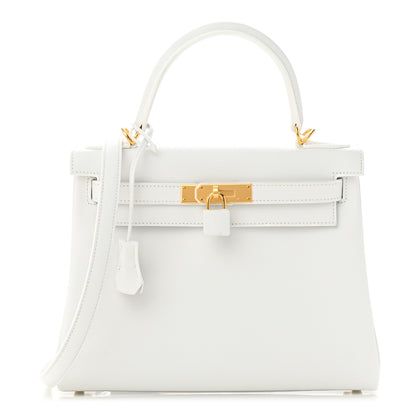 Hermes Evercolor Kelly Retourne 28 White 1 of 11