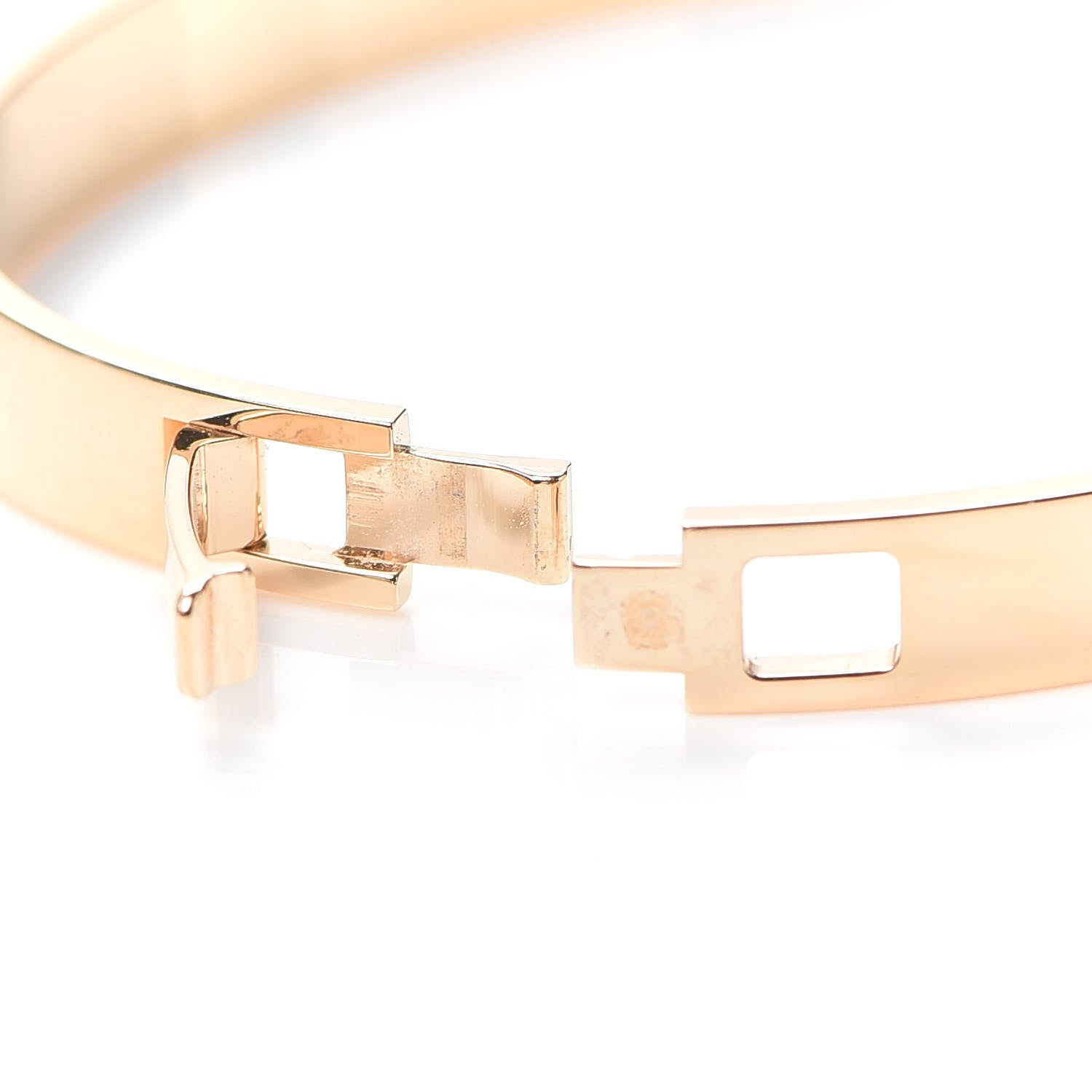 Hermes 18K Rose Gold Diamond PM H D'Ancre Bracelet SH 5 of 6