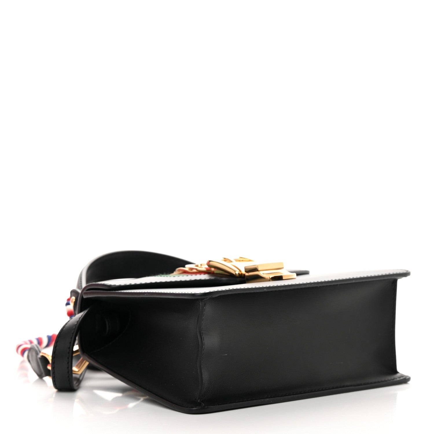 Gucci Calfskin Mini Sylvie Top Handle Bag Black 4 of 17