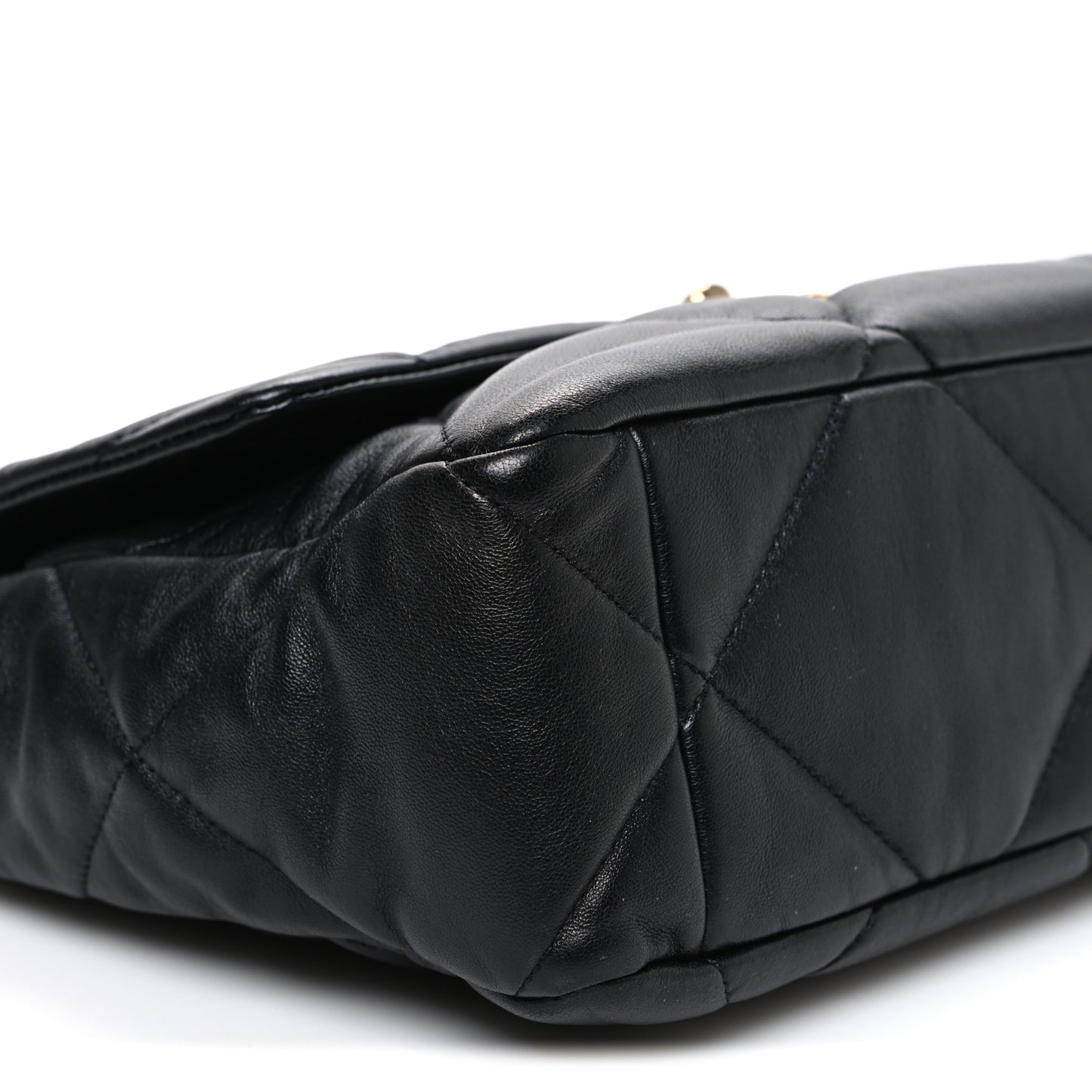 Lambskin Quilted Large Chanel 19 Flap Black
