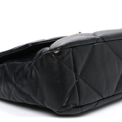Chanel Lambskin Quilted Large Chanel 19 Flap Black 9 of 11