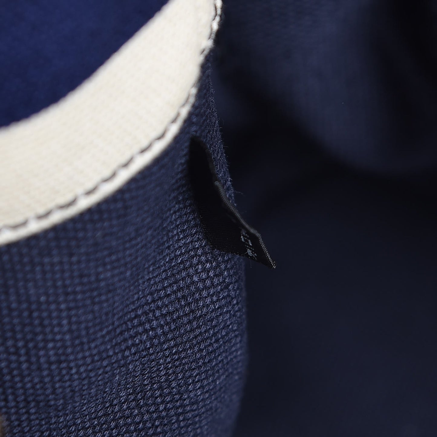 Canapa Striped Logo Tote Navy