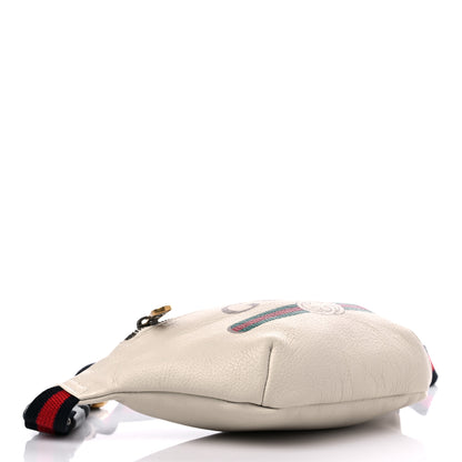 Gucci Grained Calfskin Small Logo Belt Bag White 4 of 10