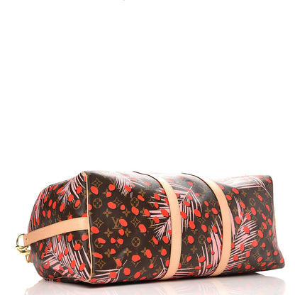 Louis Vuitton Monogram Jungle Dots Keepall Bandouliere 50 Sugar Pink Poppy 4 of 11