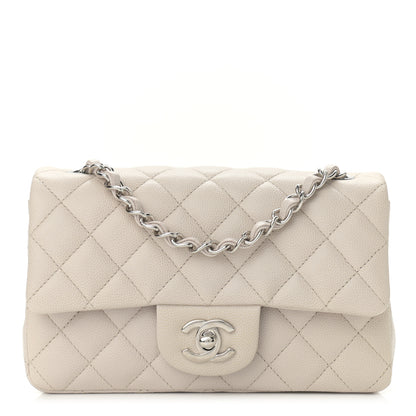 Chanel Caviar Quilted Mini Rectangular Flap Ivory 1 of 11