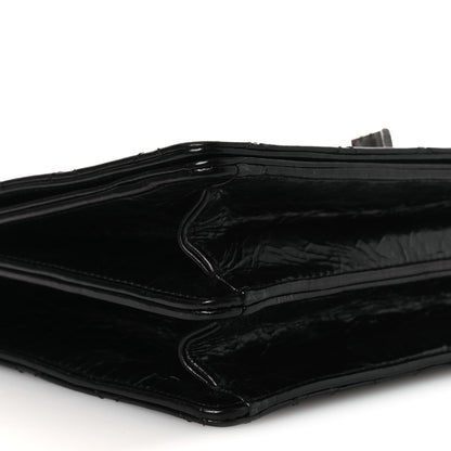 Chanel Glazed Calfskin Quilted Rita Top Handle Flap Black 9 of 20