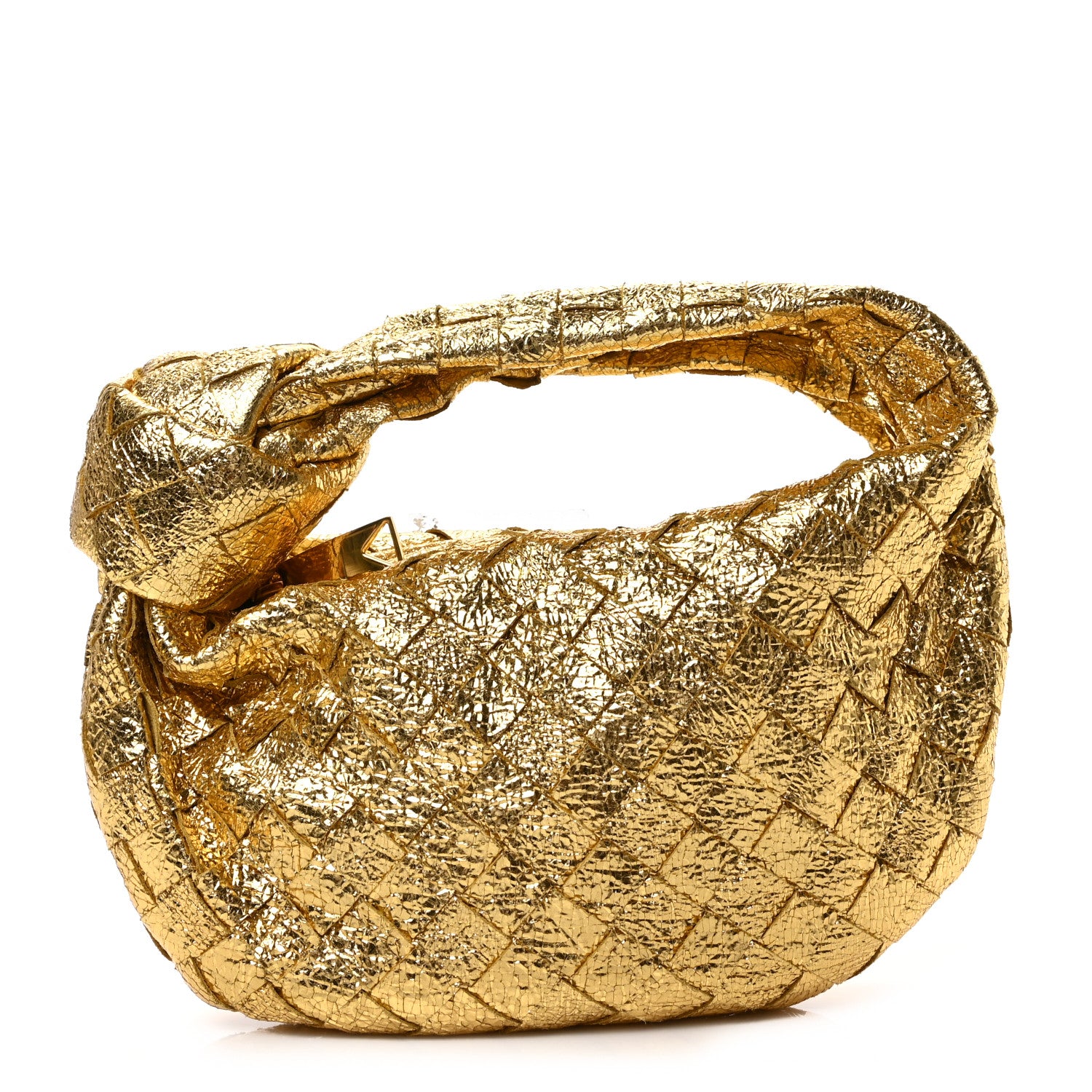 Bottega Veneta Metallic Nappa Intrecciato Mini Jodie Gold 1 of 8