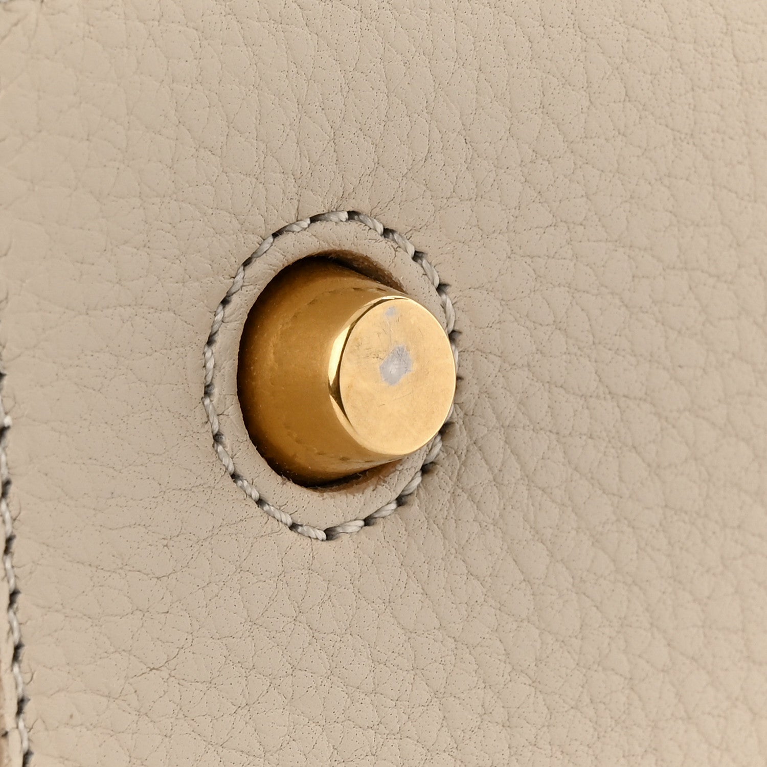 Celine Crisped Calfskin Mini Tie Knot Tote Chalk 10 of 11