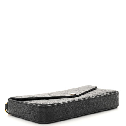 Louis Vuitton Empreinte Pochette Felicie Chain Wallet Black 5 of 11
