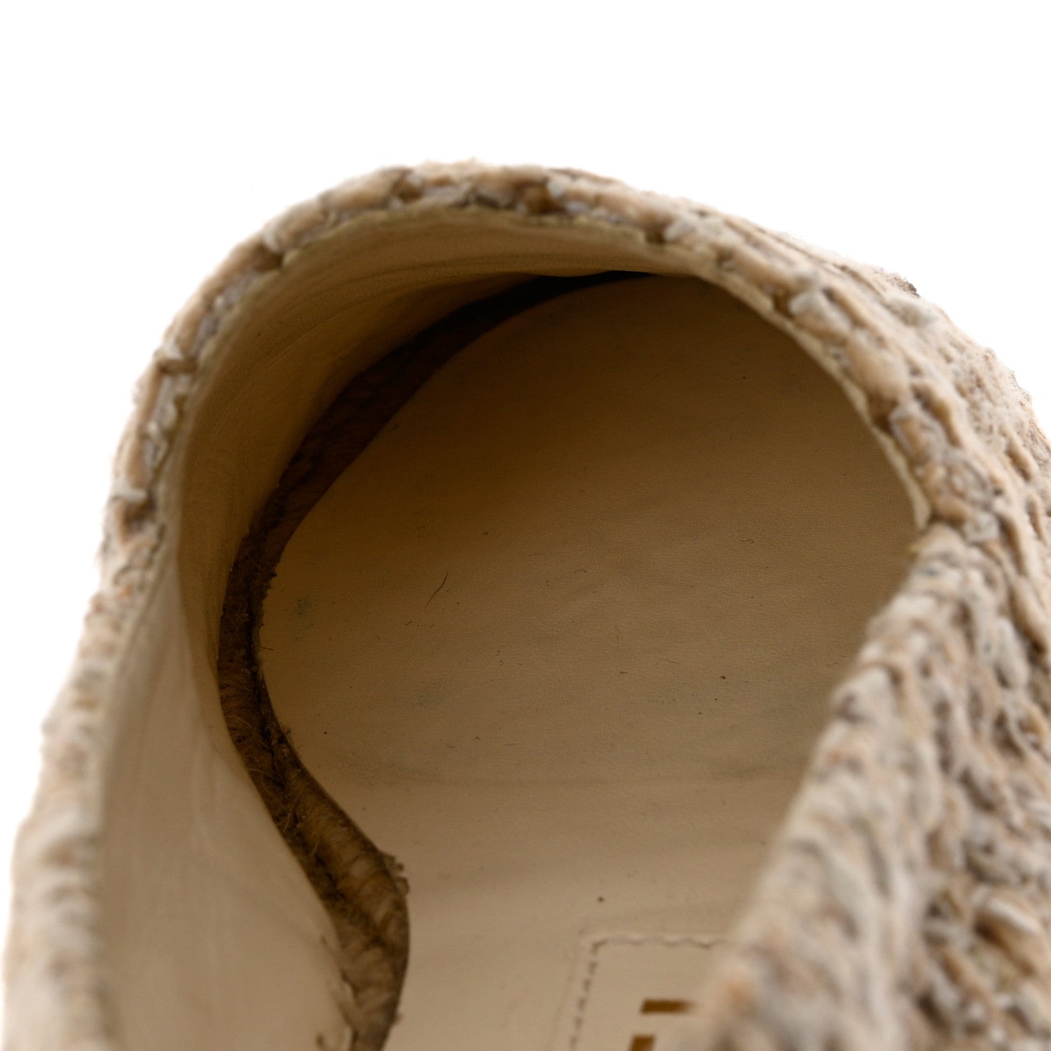 Chanel Tweed Lambskin CC Espadrilles 35 Beige 11 of 12