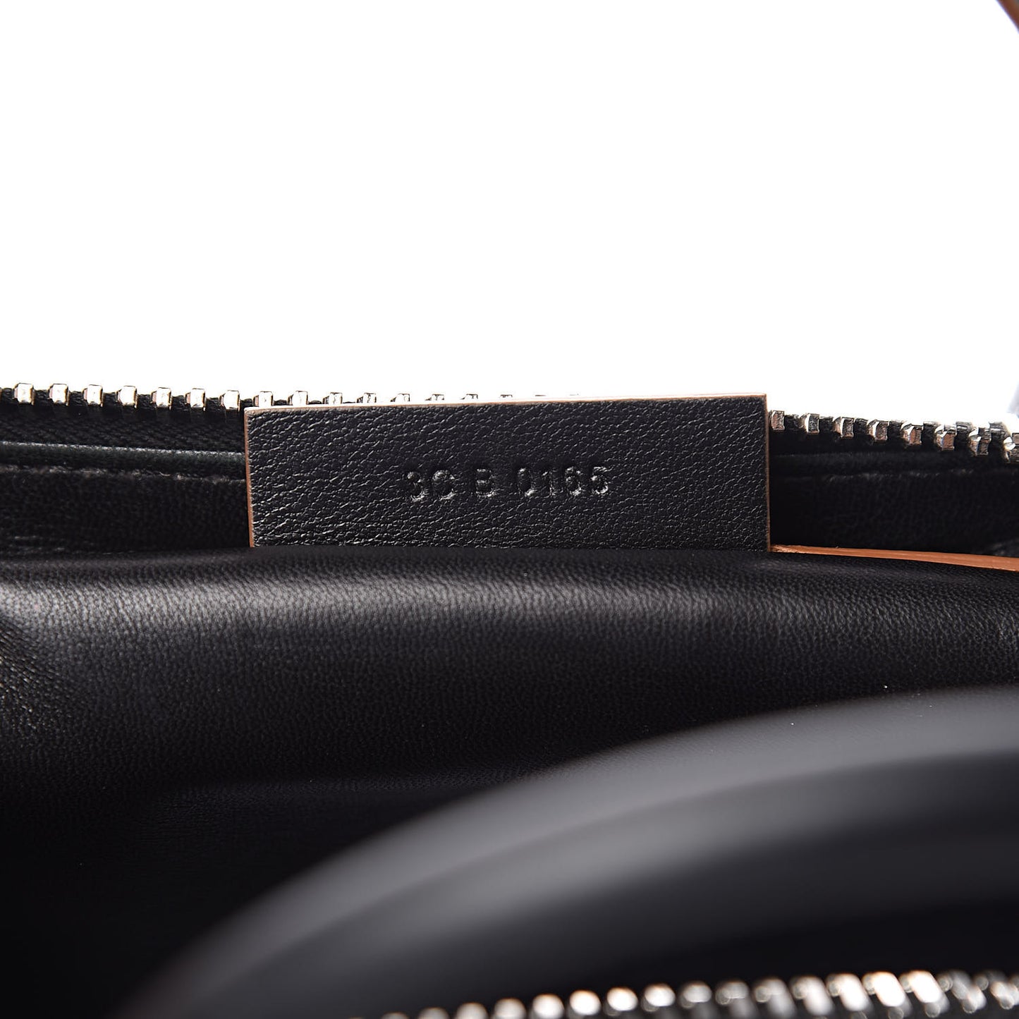 Calfskin Contrast Topstitch Medium Antigona Black White Brown