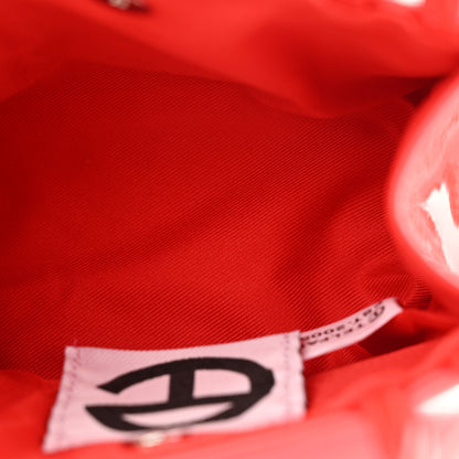 Telfar Patent Vegan Leather Small Shopping Bag Red 5 of 11