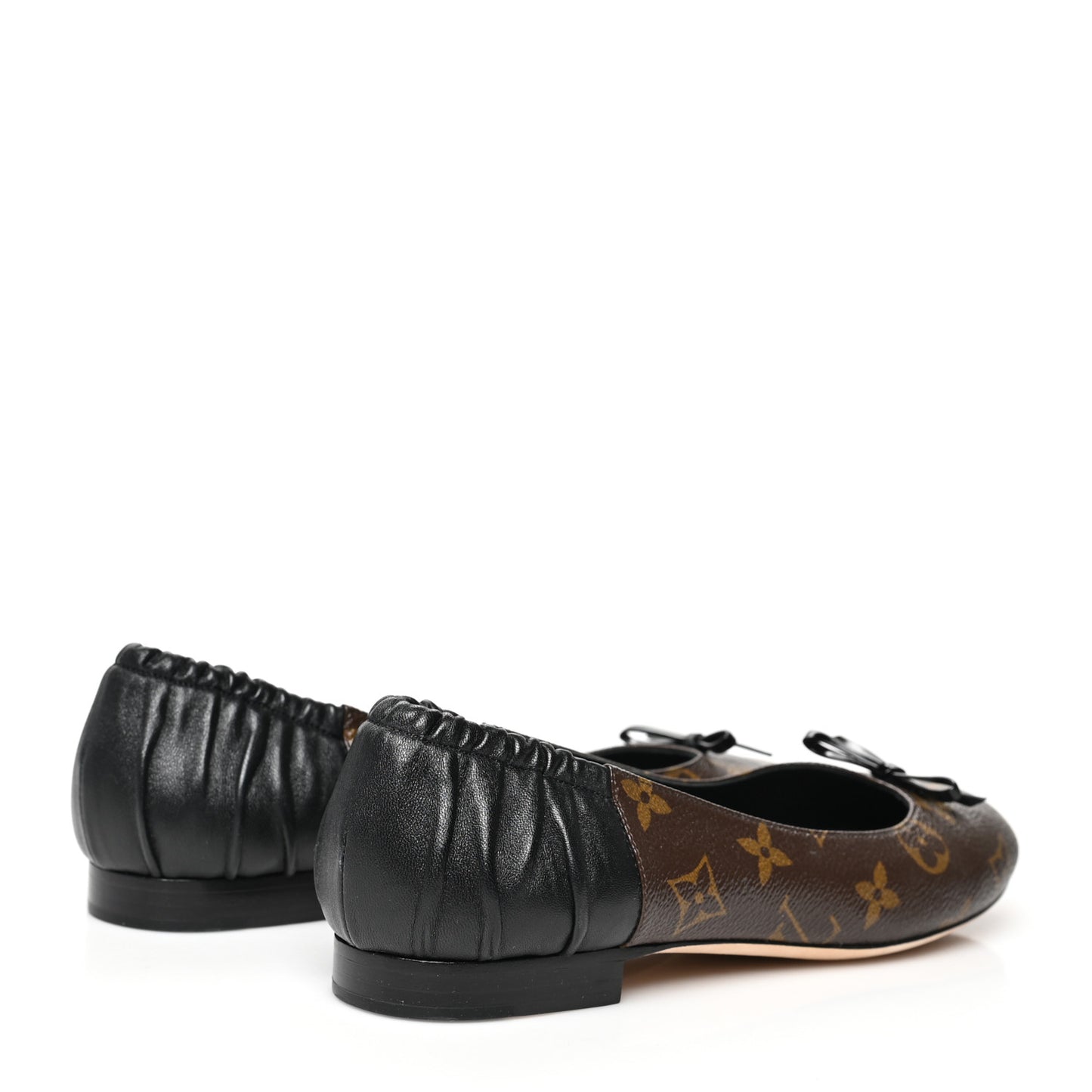 Monogram Lambskin Patent Joy Ballerina Flats 37 Black