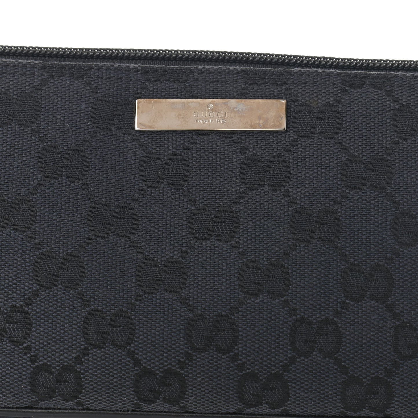 Monogram Web Boat Pochette Black