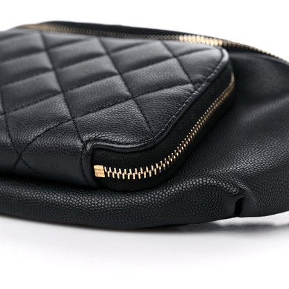 Chanel Caviar Quilted Business Affinity Waist Belt Bag Black 9 of 10